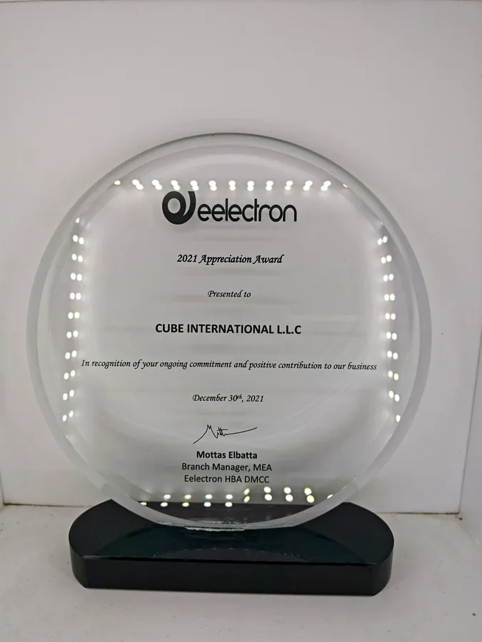 Eelectron Appreciation Award 2021 presented to Mecamac